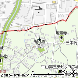 愛知県春日井市牛山町1416周辺の地図