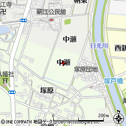 愛知県一宮市玉野（中瀬）周辺の地図