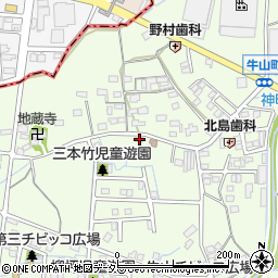 愛知県春日井市牛山町2038周辺の地図