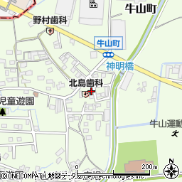 愛知県春日井市牛山町1845周辺の地図