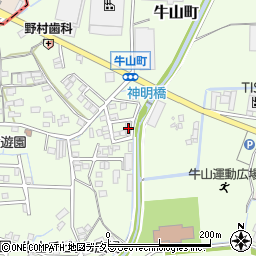 愛知県春日井市牛山町1852-7周辺の地図