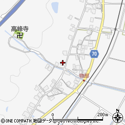 兵庫県朝来市物部613周辺の地図