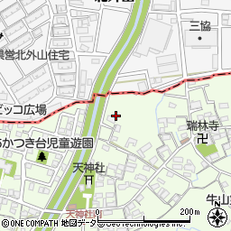 愛知県春日井市牛山町446-39周辺の地図