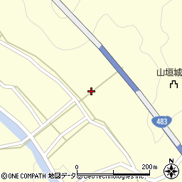 兵庫県丹波市青垣町山垣842-3周辺の地図