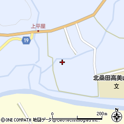 京都府南丹市美山町上平屋梁ケ瀬32周辺の地図
