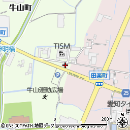 愛知県春日井市牛山町3228-2周辺の地図