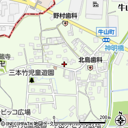 愛知県春日井市牛山町1838周辺の地図