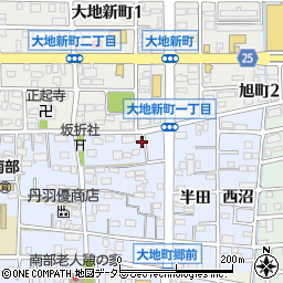 愛知県岩倉市大地町郷内1212周辺の地図