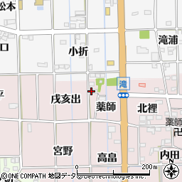 愛知県一宮市萩原町滝薬師5周辺の地図
