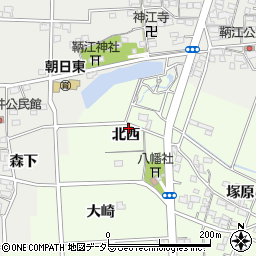 愛知県一宮市玉野北西29周辺の地図