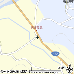 京都府南丹市美山町長尾（下庵）周辺の地図