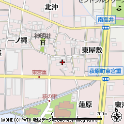 愛知県一宮市萩原町東宮重長原590周辺の地図