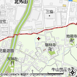 愛知県春日井市牛山町1387周辺の地図