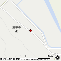京都府南丹市美山町長谷（湯ケ谷）周辺の地図