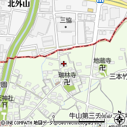 愛知県春日井市牛山町1415周辺の地図