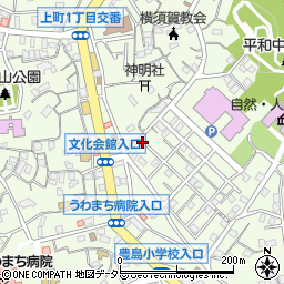 ヴァンハウス横須賀中央周辺の地図