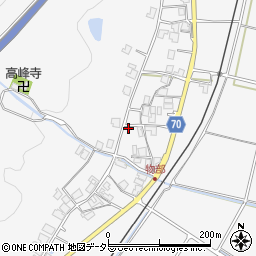兵庫県朝来市物部606周辺の地図