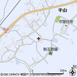 千葉県君津市平山周辺の地図