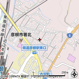 滋賀県彦根市古沢町551周辺の地図