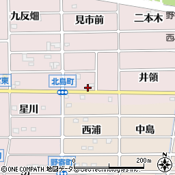 愛知県岩倉市北島町（壱丁田）周辺の地図