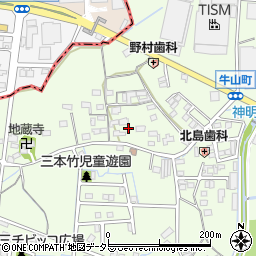 愛知県春日井市牛山町1836周辺の地図