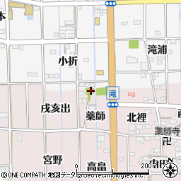 愛知県一宮市萩原町滝薬師610周辺の地図
