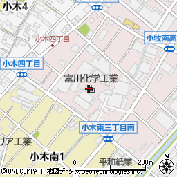 富川化学工業周辺の地図