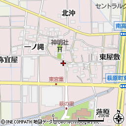 愛知県一宮市萩原町東宮重長原36周辺の地図