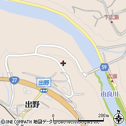 京都府京丹波町（船井郡）出野（下ノ成）周辺の地図