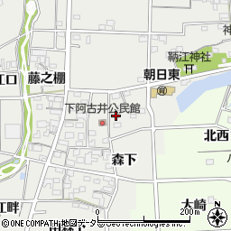 愛知県一宮市明地鞆西1周辺の地図