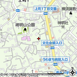 神奈川県横須賀市上町1丁目48周辺の地図