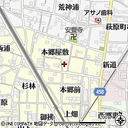 愛知県一宮市萩原町戸苅本郷屋敷320周辺の地図