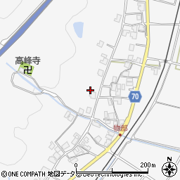 兵庫県朝来市物部617周辺の地図