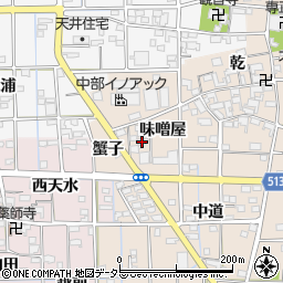愛知県一宮市萩原町高木味噌屋23周辺の地図