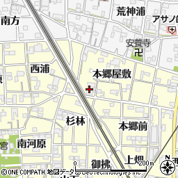 愛知県一宮市萩原町戸苅本郷屋敷359周辺の地図