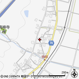 兵庫県朝来市物部570周辺の地図