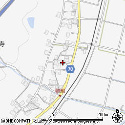 兵庫県朝来市物部550周辺の地図