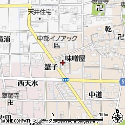 愛知県一宮市萩原町高木味噌屋21周辺の地図