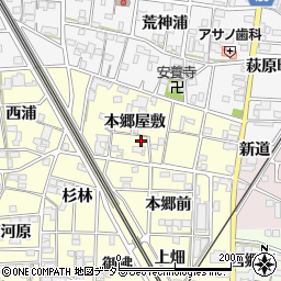 愛知県一宮市萩原町戸苅本郷屋敷331周辺の地図