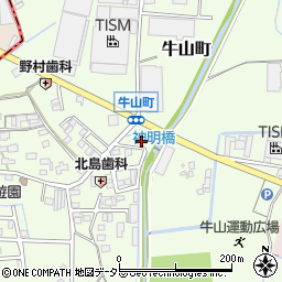 愛知県春日井市牛山町1846-4周辺の地図