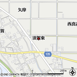 愛知県一宮市明地須賀東周辺の地図