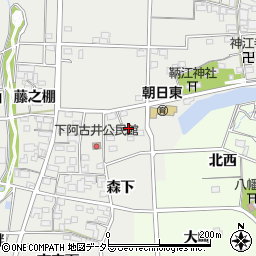 愛知県一宮市明地鞆西周辺の地図