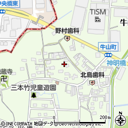 愛知県春日井市牛山町1829周辺の地図