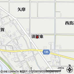 愛知県一宮市明地（須賀東）周辺の地図