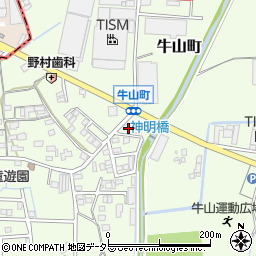 愛知県春日井市牛山町1847周辺の地図