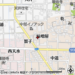 愛知県一宮市萩原町高木（味噌屋）周辺の地図