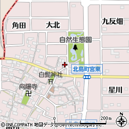 愛知県岩倉市北島町最中周辺の地図