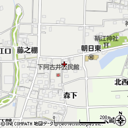 愛知県一宮市明地鞆西24周辺の地図