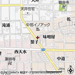 愛知県一宮市萩原町高木西出周辺の地図