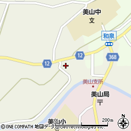京都府南丹市美山町和泉大橋周辺の地図
